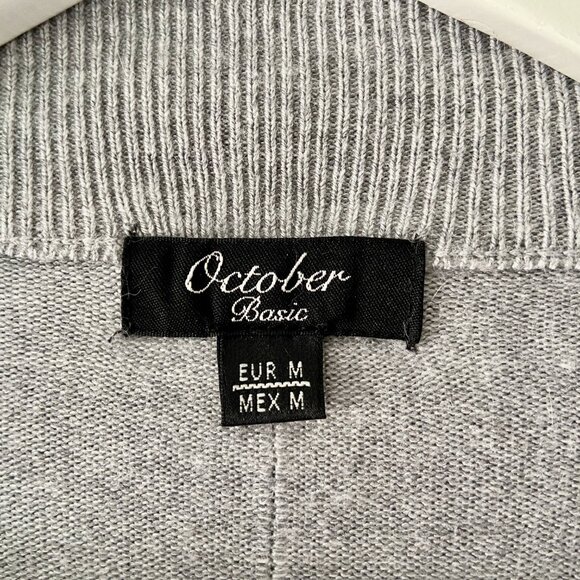 Grey Open Front Cardigan with Pockets - Size EU M - Picture 3 of 4